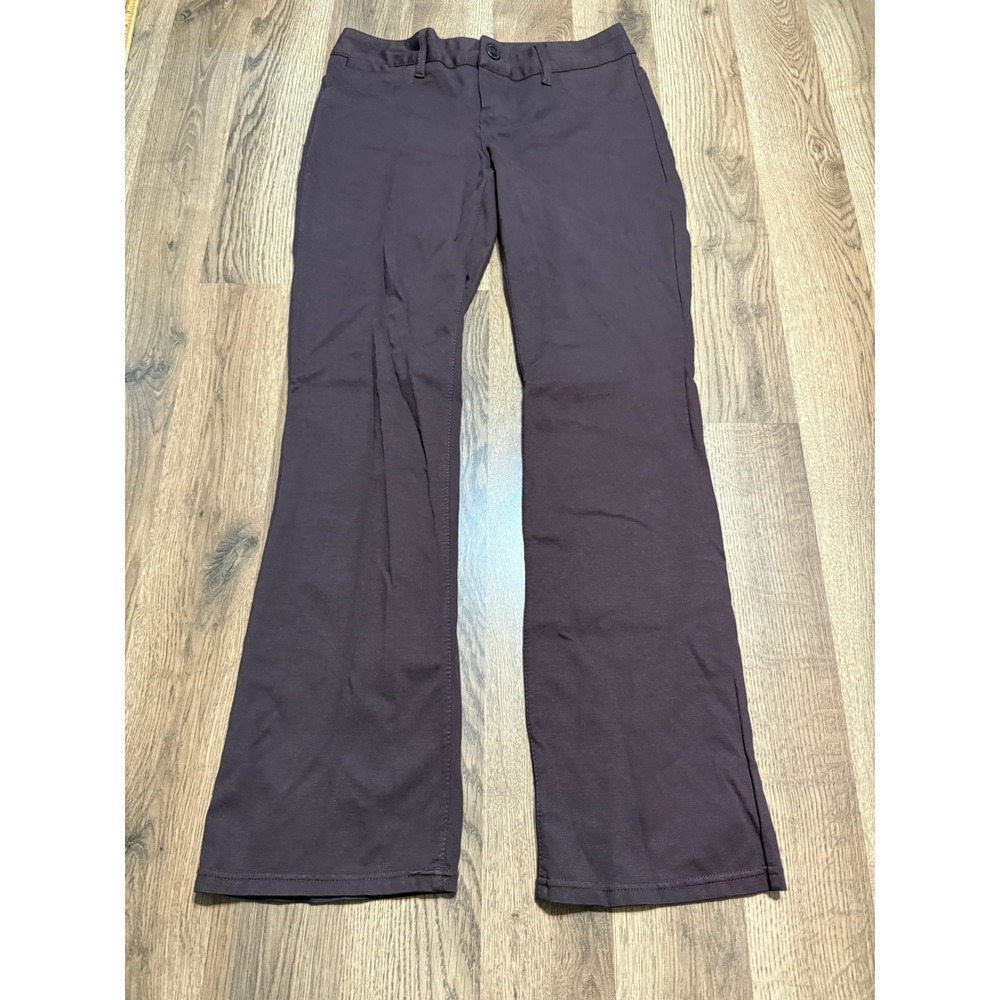 Maurices Pants Women Size MR Brown Trousers Stretch Mid Rise Flare